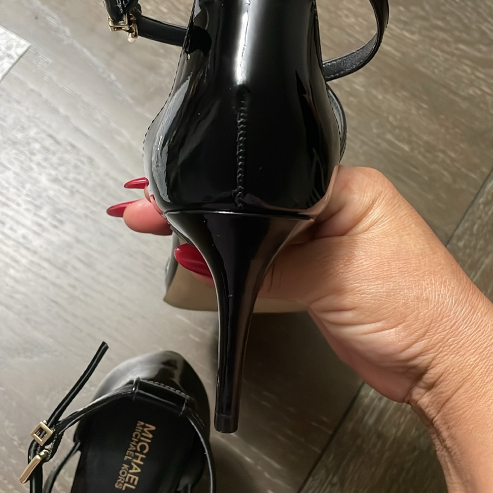 Michael Michael Kors Ava Mid Sandal Butterscotch heels - Picture 6 of 8